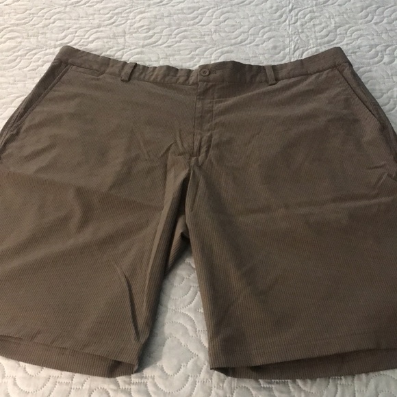 Nike Golf Tour Performance Dri-Fit Gray Striped Men’s Shorts Size 42 - Picture 1 of 15